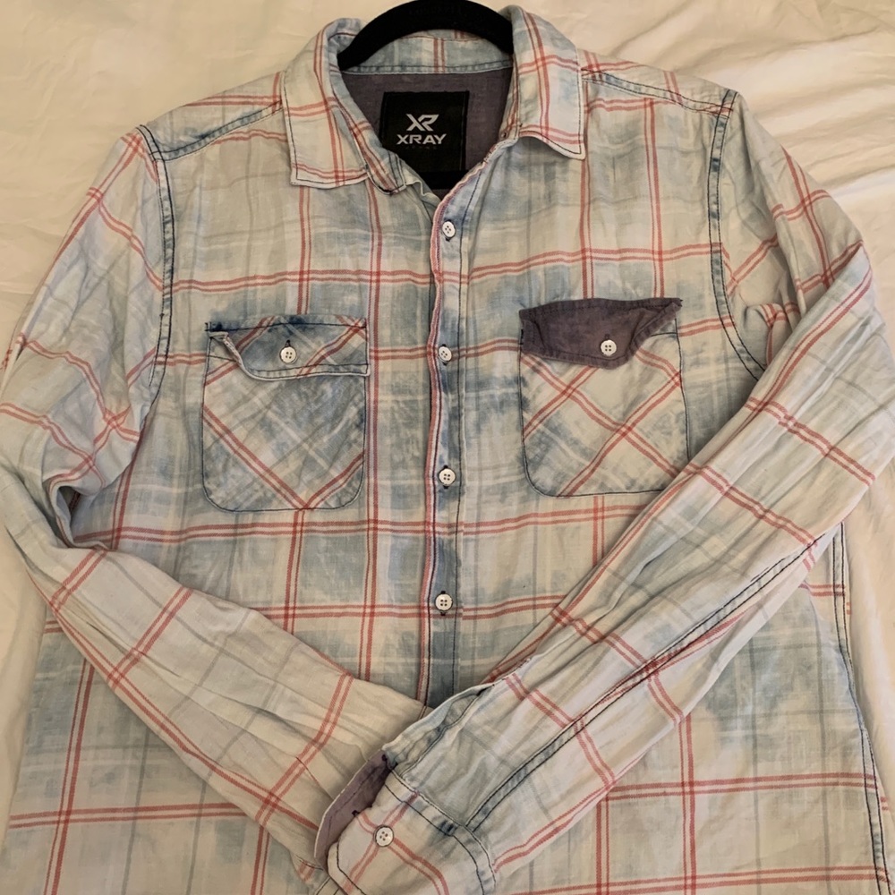 Blue Flannel Button Down